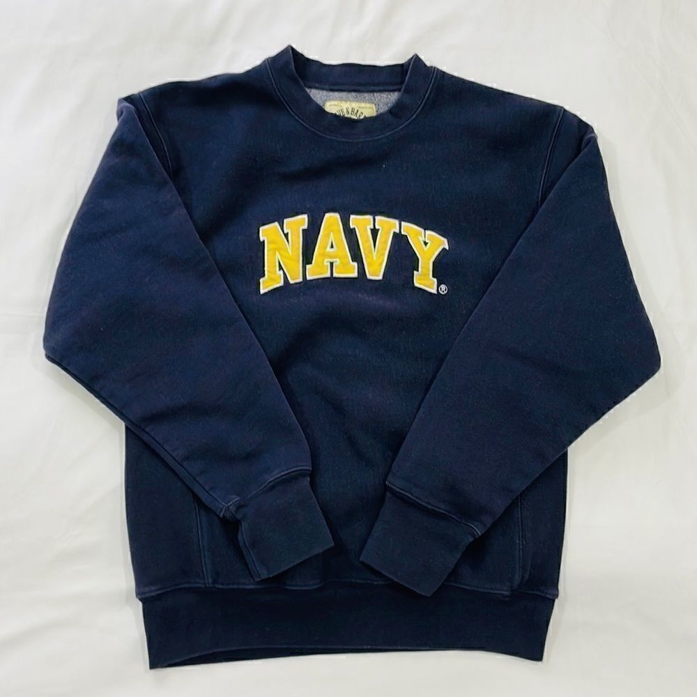 Vintage Steve & Barry’s Navy Embroidered Crewneck Sweater